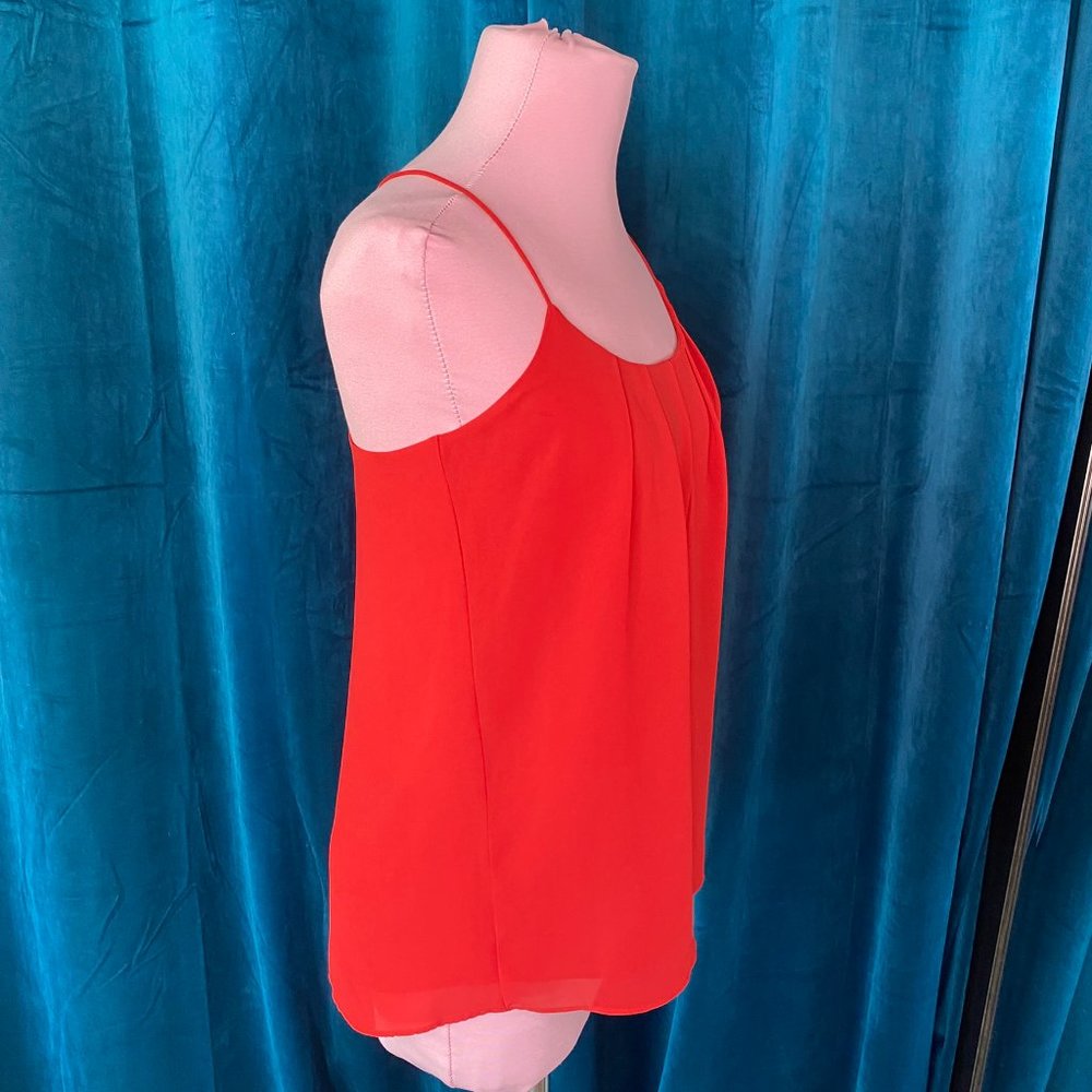 Naked Zebra Strappy Cami Top Blouse Red - Picture 4 of 6